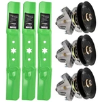 Deck Spindle & Mower Blade Kit For Cub Cadet Kw Fab XT1-GT50 Kh. Fixed Price $83.95.