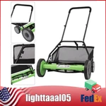 20" Lawn Mower Grass Cutter Machine, With Collection Box,push Reel 5-BLADE. Fixed Price $141.98.