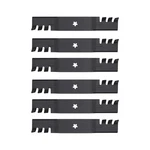 (6) Toothed Mulching Blades 532 18 72-55 Fits Husqvarna For 54" Deck. Fixed Price $90.99.
