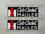 2X Cub Cadet Black Hauler Stickers Decals Garden Tractor Lawn Pick The Size. Fixed Price $26.99.