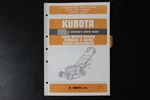Kubota W5021-SCC-SCE Walk Behind Mower Parts List Manual 1989 Oem. Fixed Price $29.99.