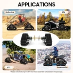 Pair Go Kart Atv Utv Buggy Quad Rear Wheel Rubber Sand Tracks Snowmobile. Fixed Price $217.09.