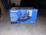 Kobalt 24V Max Brushless 16-IN Cordless Lawn Mower Kit Battery Charger. Fixed Price $230.00.