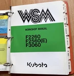 Kubota F2260 F2560E F3060 Mower Workshop Repair Manual Oem. Fixed Price $42.95.
