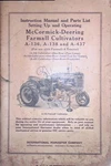 Mccormick Deering Farmall Tractor Cultivator Manual Parts List 1947 Chicago. Fixed Price $34.99.