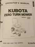 Kubota ZG222 ZG227 Mower Owners Operators Manual Free Binder. Fixed Price $27.95.