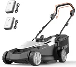 Litheli Lawn Mower 18 Electric Self Propelled 2X20V 4.0AH. Fixed Price $441.99.