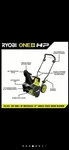 Ryobi PBLSN01 18V Cordless Inch Snow Blower One + Hp Brushless - Tool Only. Fixed Price $279.00.