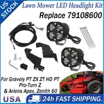 Lawn Mowers Led Headlight Kit For Gravely 79108600 Pt Zx Zt Hd Pro-turn Apex. Fixed Price $122.39.