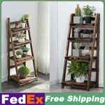 4 Tier Foldable Plant Stand Flower Shelf Wooden Holder Display Indoor/outdoor Us. Fixed Price $39.99.