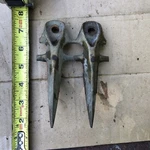 Jari Sickle Bar Mower 1946 Rock Guard Brass S17. Fixed Price $50.00.