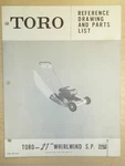 Toro Mower Operating Parts Manual Model Whirlwind S.p. 21" Sn# 20119 - 101 & Up. Fixed Price $14.99.