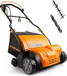 Lawnmaster GV1314 13A 15" Electric Dethatcher Scarifier W/10.5 Gal Collectionbag. Fixed Price $99.99.