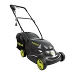 Sun Joe 28V Cordless Electric 14 Inch Push Behind Lawn Mower, Green (open Box). Fixed Price $169.69.