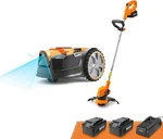 Lawnmaster Ocumow Robot Mower With Cordless 24V MAX10 Grasstrimmercombokit. Fixed Price $399.99.