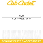 Cub Cadet 687-02263-0637 Powder Black Caster Wheel Yoke CC760 CC800 Lawn Mowers. Fixed Price $73.75.