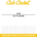 Cub Cadet 718-05496 Brake Disc CC30 Electric Mini Rider XT1-LT42E Enduro Tractor. Fixed Price $32.69.