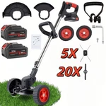 Wireless Portable Electric Garden Multifunctional Mower With Bottom Wheels 21V. Fixed Price $46.99.