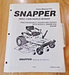1995-1996 Snapper Z1805KV, Z2205KV Zero Turn Mower Parts Manual. Fixed Price $20.00.