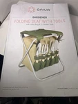 Oniva - Brand Gardener Folding Seat With Tools, Stool Detachabl.... Fixed Price $10.40.