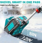 20V Snow Blower With Brushless Motor 12'' Clearing Width & 6'' Depth, 20FT. Fixed Price $196.38.