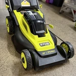 Ryobi 18V Brushless 16 In. Cordless Battery Push Lawn Mower P1109VNM Tool Only. Fixed Price $159.95.