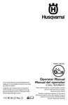 Husqvarna Z554X 96767860101 Operator Manual For Zero Turn Mower Coil Bound. Fixed Price $18.95.