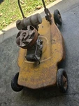 1952 Vintage Nomak Silver King Walk-behind Lawn Mower. Fixed Price $200.00.