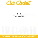 Mtd 777D36285 Label-reel Mower TB16R For Troy-bilt. Fixed Price $21.95.