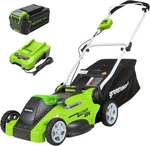 Greenworks 40V 16" Cordless Lawn Mower 4.0AH Battery & Charger Included 25322. Fixed Price $279.00.