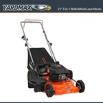21 In. 170CC 3-IN-1 Gas Walk Behind Push Lawn Mower With High Rear Wheels. Fixed Price $299.97.