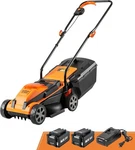 Lawnmaster CLM2413A Cordless Mower 13" 24V 2X4.0AH Battery & Charger. Fixed Price $154.99.