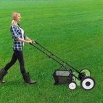 New?! Manual Hand Push Grass Cutter 16IN Cutting Width. Fixed Price $105.64.