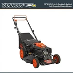 22 In. 201 Cc Select Pace 6 Speed Cvt High Wheel Rwd 3-IN-1 Gas Walk Behind Self. Fixed Price $402.81.