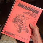 Snapper Rear Engine Riding Mower Series 4 , 5 6 & Later Service Manual. Fixed Price $17.99.
