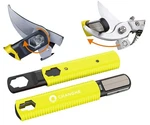 Multi Garden Tool Sharpener - For Sharpening Lawn Mower Blades, Yellow. Fixed Price $23.17.