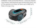 Gardena 15202-20 Robotic Lawn Mower. Fixed Price $450.00.