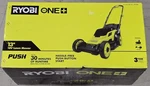 Ryobi 18V 13 In. Cordless Lawn Mower P1180 One+ 4.0 Ah Battery Charger Walk Be. Fixed Price $194.88.
