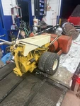 Gravely 24 Gasoline Snow Blower For Tractor 48IN Yellow Red Metal. Fixed Price $1500.00.
