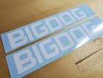 Bigdog Mower Decals Stickers Zero Turn (set Of 2) Gloss White 8" Fast Usa. Fixed Price $17.22.