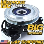 Hitorque 130FTLB (oem 87) Bigbearing Billet Pulley Pto Clutch For Scag 461397. Fixed Price $189.99.