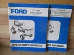 Ford Tractor YT16H Yard Operators Manual & Mower. Fixed Price $39.99.