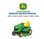 John Deere X300 X304 X320 X324 X340 X360 Tractor Service Manual Usb & Link. Fixed Price $14.99.