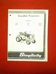 Simplicity Garden Tractor Models 5216 6216 6218 7018 7117 7119 Service Manual. Fixed Price $9.00.