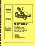 Sears Craftsman Electric Start 6-SPEED Lawn Tractor 917.255520 Owner's Manual. Fixed Price $18.95.