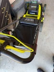 Ryobi 40V Hp Brushless 20 Cordless Electric Battery Walk Behind Lawn Mower. Fixed Price $550.00.