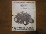 Wheel Horse A90 Tractor & Mower Parts Manual. Fixed Price $20.00.