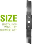 Greenworks 16-INCH Replacement Lawn Blade 16" Mowers 25322 2524 Steel Kit. Fixed Price $25.33.