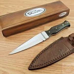 Boot Fixed Knife 4.75" Stainless Steel Full Tang Dagger Blade Black Horn Handle. Fixed Price $21.99.