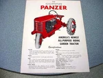 Copar Panzer Lawn & Garden Riding Tractor Color Sheet. Fixed Price $48.00.